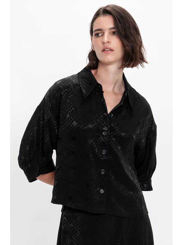 Veronika Maine Lattice Jacquard Shirt