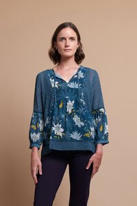 Memo Relaxed Balloon Sleeve Top