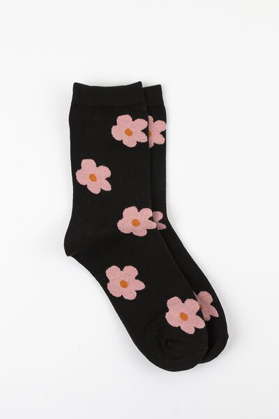 Stella + Gemma Pink Flowers Socks-new-Preen