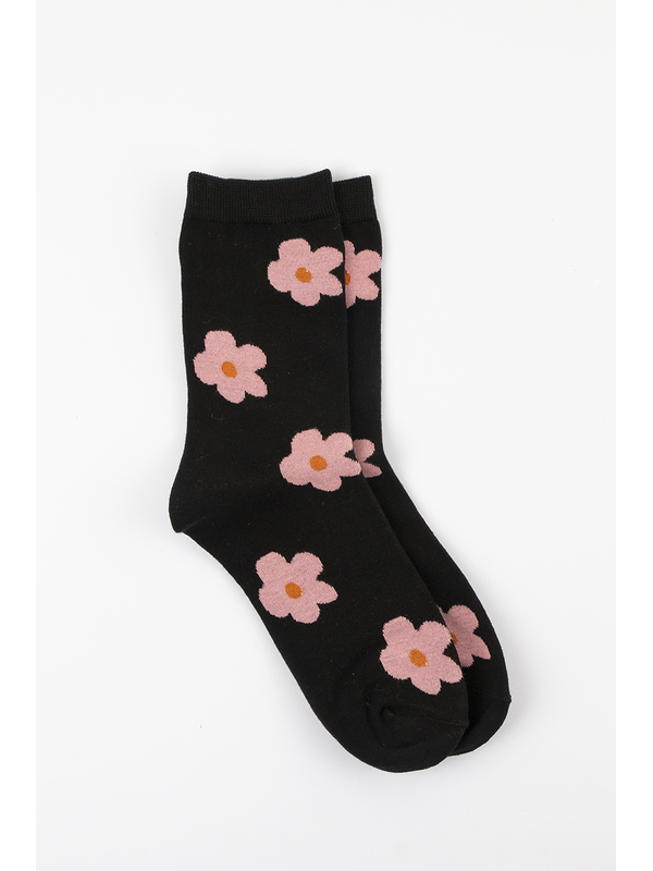 Stella + Gemma Pink Flowers Socks