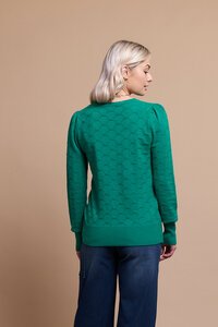 Memo Textured V Neck Sweater