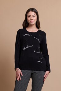 Oh Three Embroidery Sweater