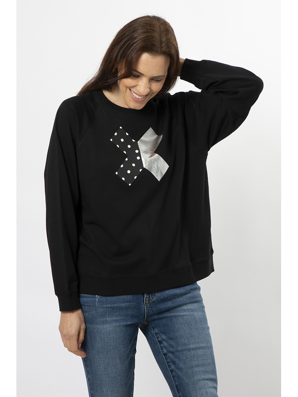 Stella + Gemma Black Pearl X Sweater
