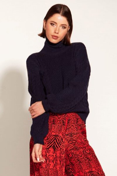 Fate + Becker Turtleneck Cable Knit-new-Preen