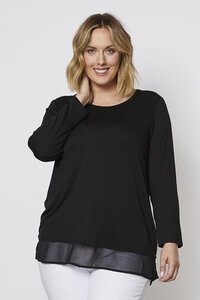 Threadz Georgette Layer Hem Top