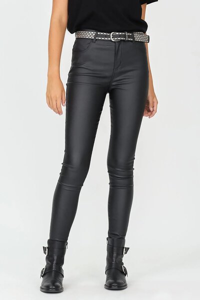 Storm High Rise Leather Look Pant-new-Preen