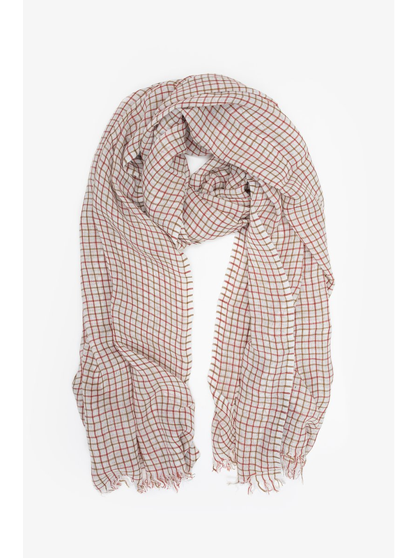 Antler Tattersall Check Scarf