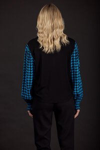 Mi Moso Abigail Houndstooth Top