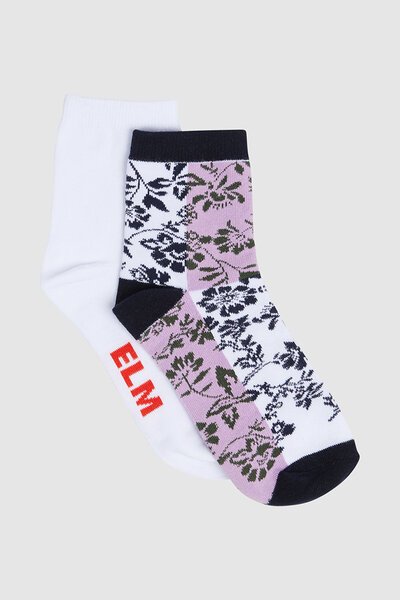 Elm Linar Ankle Socks - 2 pk-new-Preen