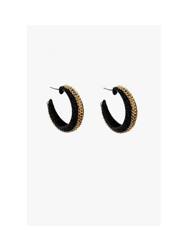 Antler Suede & Chain Earrings