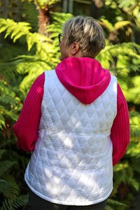 Foil Diamond Puffer Vest