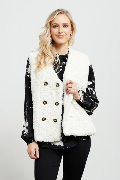 Et Alia Vintage Fur Vest-new-Preen