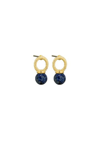 Tiger Tree Blue Porta Bell Earring-best-sellers-Preen