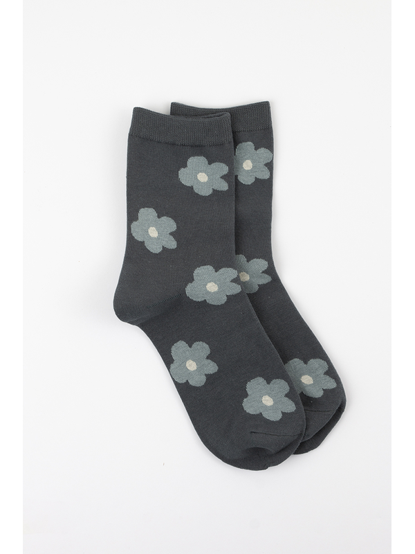 Stella + Gemma Blue Flower Socks