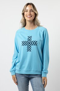 Stella + Gemma Chevron Cross Classic Sweater