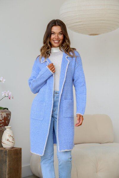 Miss Manlow Blanket Stitch Coatigan - Pre Order-best-sellers-Preen