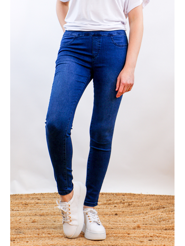 Wakee Slim Leg Pull On Jeans