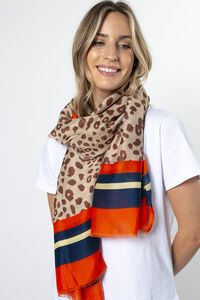 Stella + Gemma Leopard Print Scarf