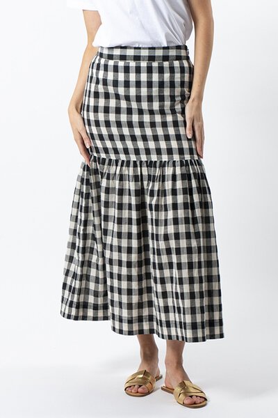 スカート deres Jemma/breakthrough skirt(size 1) Betsy - Clear Blue - Denim skirt in a medium blue with yoke