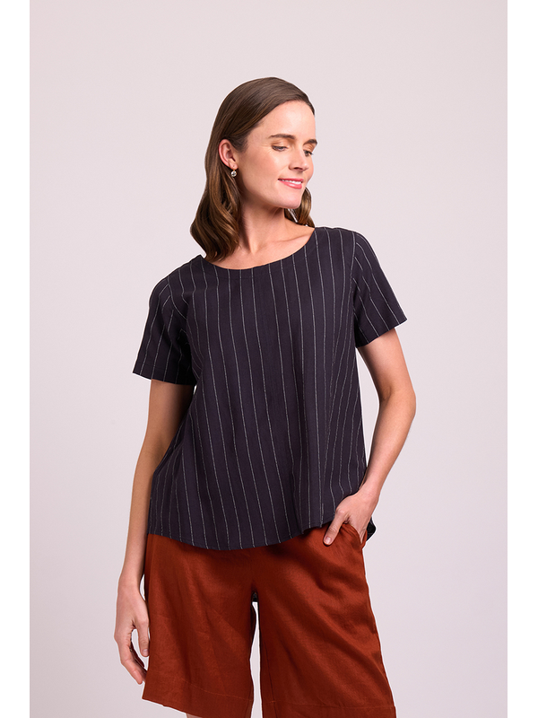 Preen Print Swing Up Down Hem Top