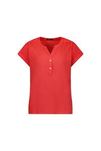 Vassalli Drop Shoulder 1-2 Placket Top