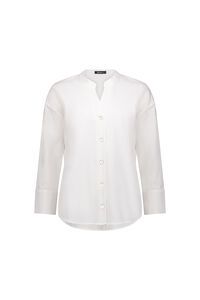 Vassalli Plain Long Sleeve Side Split Shirt