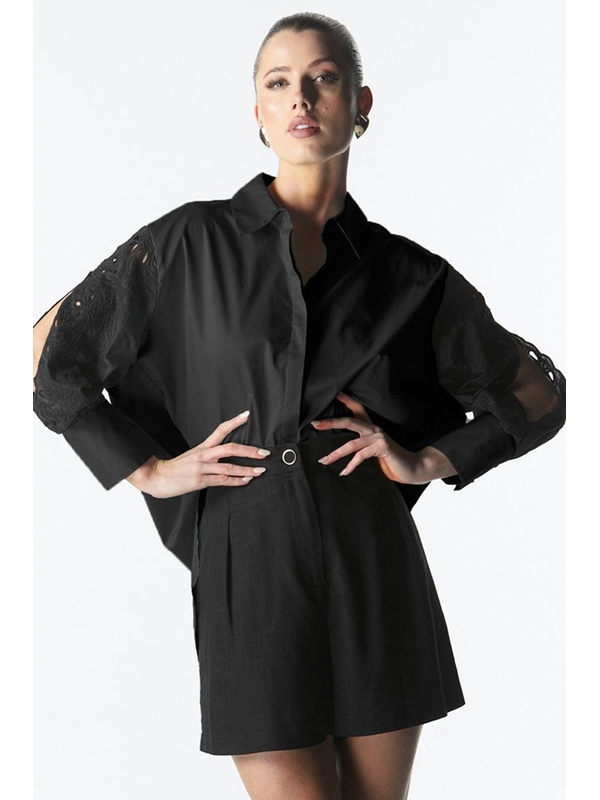 Fate + Becker Lily Pad Broderie Shirt