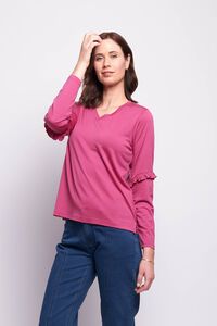 Foil Merino Puff & Ruffle Sleeve Jumper