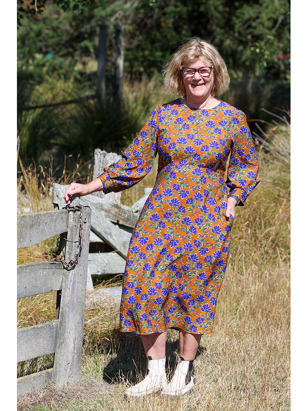 Foil Empire Line Dress