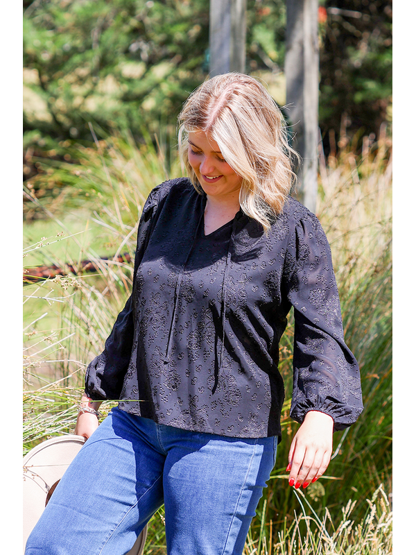 Memo Shirred Yoke Blouse