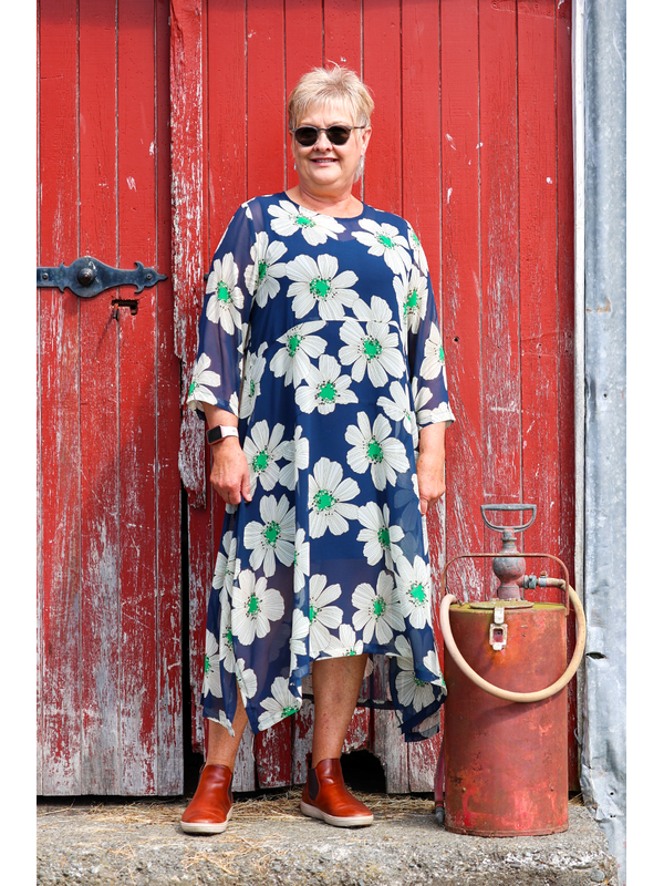 Memo Draped Hem Dress