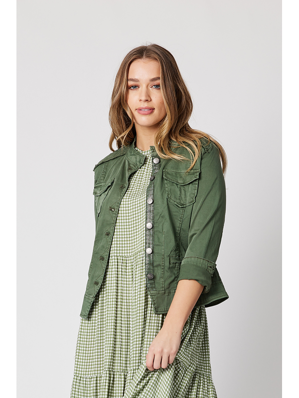 Threadz Military Denim Jacket