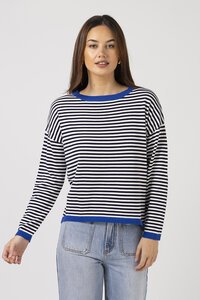 Stella + Gemma Navy Stripe Street Jumper