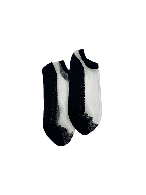 The Shoe Collective Lace Trim Ankle Sock 2 Pack