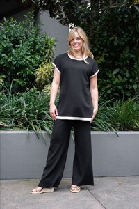 Fria The Label Contrast Panel Pants