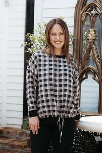 Seduce Isla Shadow Check Top
