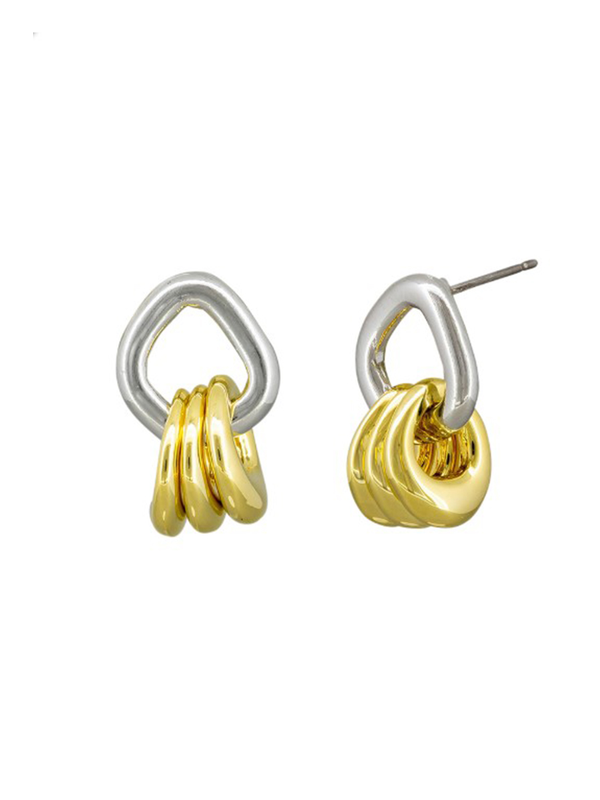 Tiger Tree Gold and Silver Tinkle Earrings