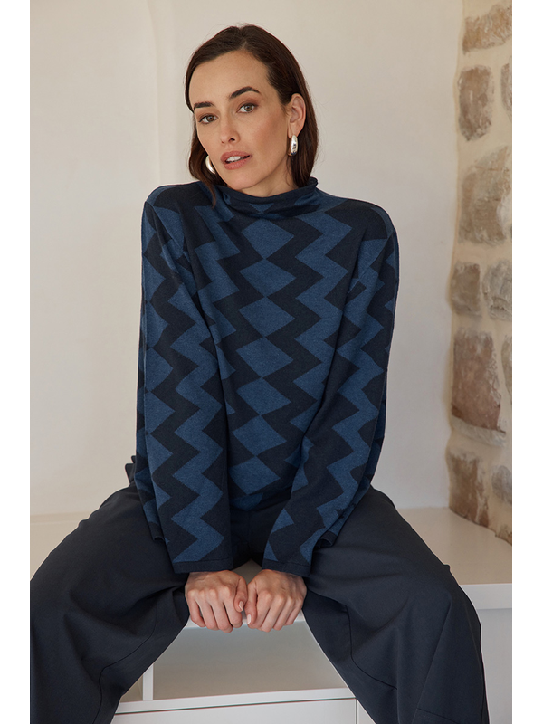 Tirelli Mirrored Chevron Knit