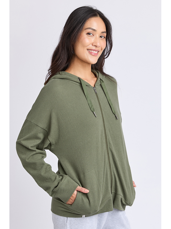 Elm Beachy LS Zip Hoodie