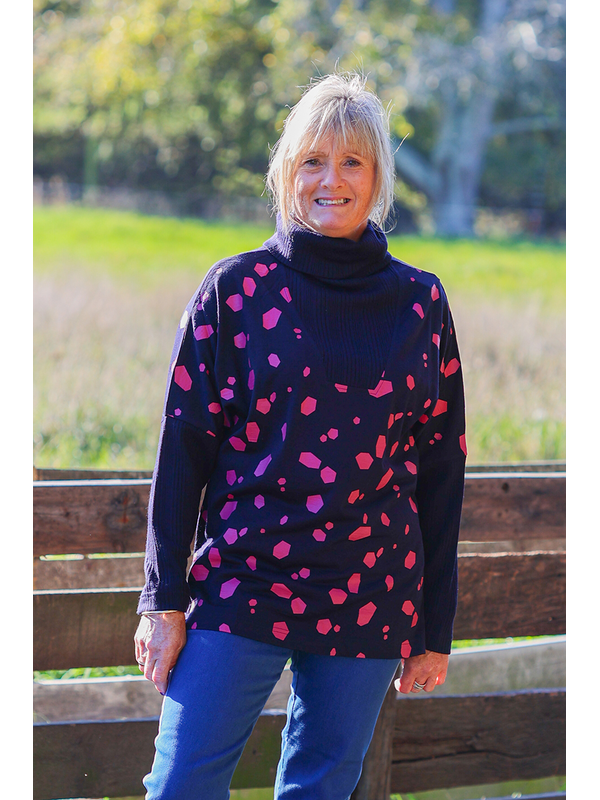 Foil Rib Detail Merino Jumper