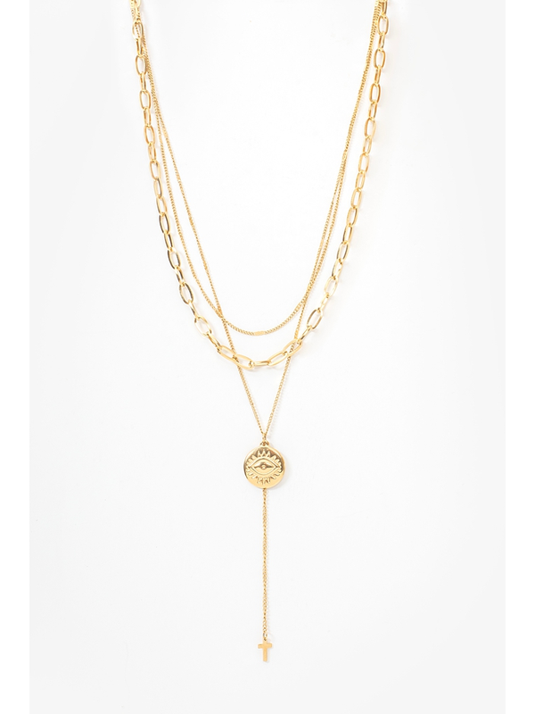 Antler Mystic Eye Layers Necklace
