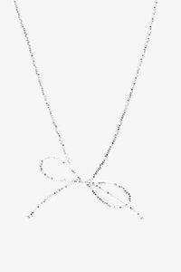 Antler Silver Bow Necklace
