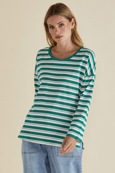 Betty Basics Taylor Stripe Tee - Pre Order-new-Preen