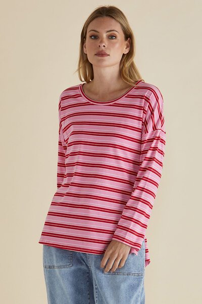 Betty Basics Taylor Stripe Tee - Pre Order-new-Preen