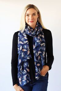 Archer House Paisley Print Scarf