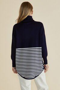 Betty Basics Fleur Roll Neck Stripe Jumper - Pre Order