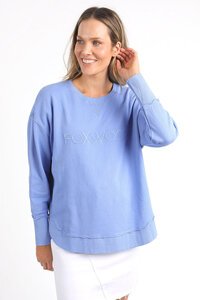 Foxwood Simplified Neon Blue Crew