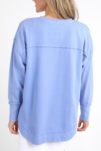 Foxwood Simplified Neon Blue Crew