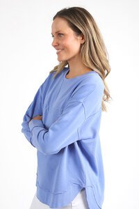 Foxwood Simplified Neon Blue Crew