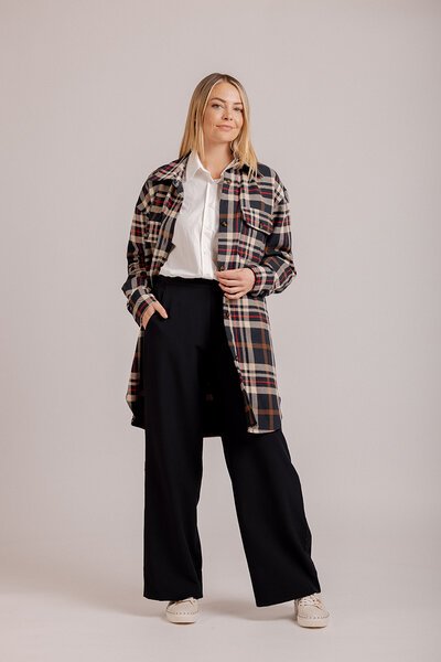Moss Charlie Plaid Shacket-new-Preen